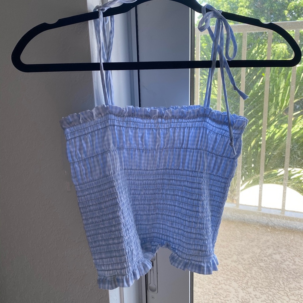 Gingham crop top